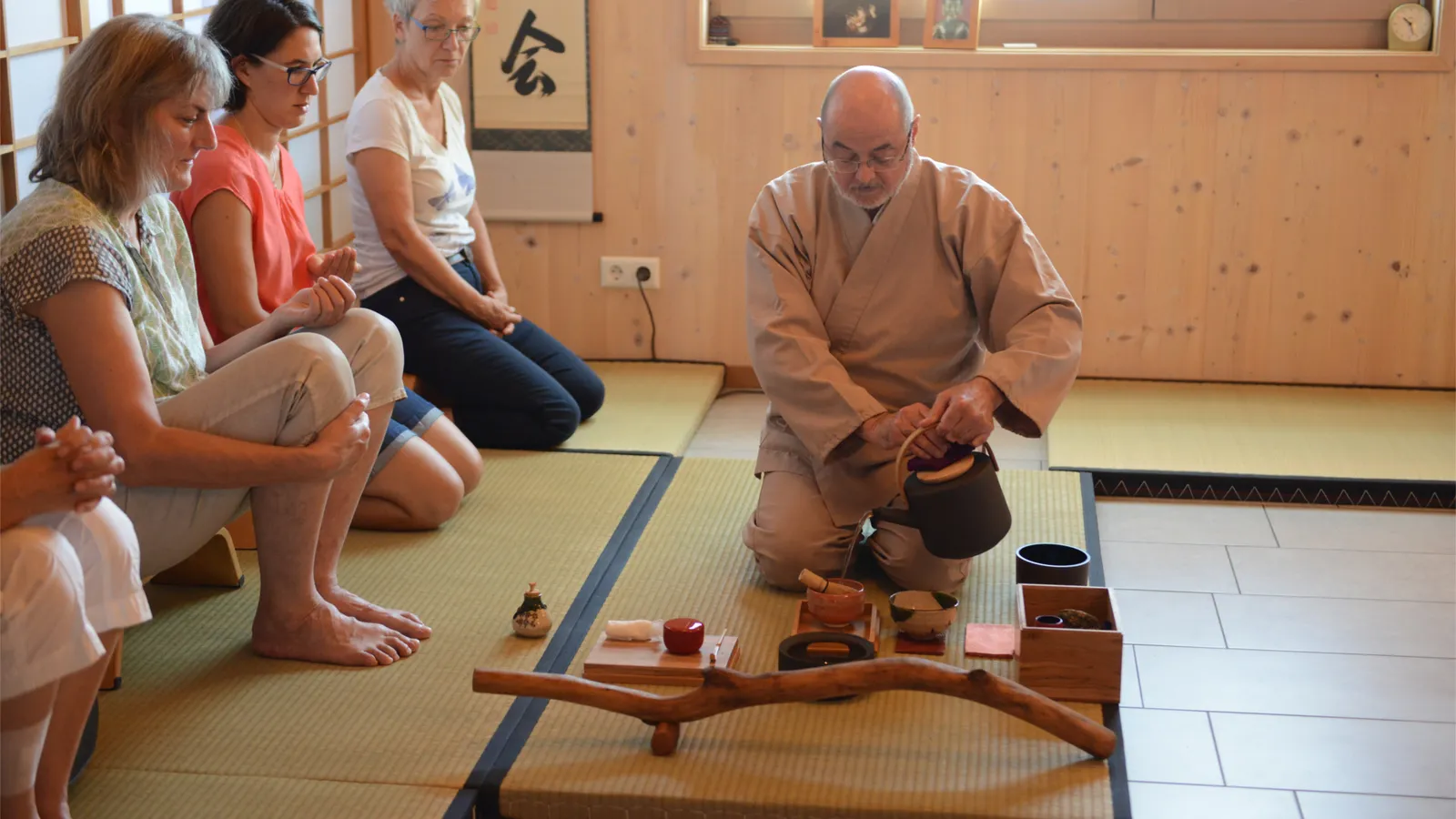 Teezeremonie im Japanhaus